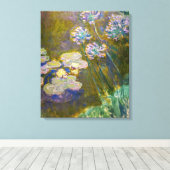 Toile Claude Monet - Nymphéas et Agapanthes (Insitu (Plancher de Bois))