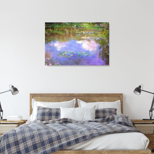 Toile Claude Monet - Nymphéas, Les Nuages, (Insitu(Chambre))