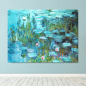 Toile Claude Monet Nympheas Nénuphars Fleurs Étang (Insitu (Plancher de Bois))