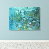 Toile Claude Monet - Nymphéas - Water Lilies - Néophytes (Insitu (Plancher de Bois))