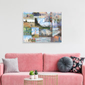 Toile Claude Monet - Patchwork de chefs-d'œuvre (Insitu(Salon))