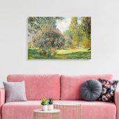 Toile Claude Monet - Paysage : Le Parc Monceau (Insitu(Salon))