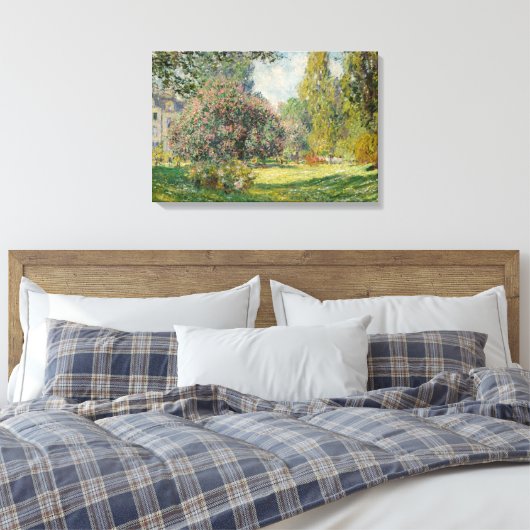 Toile Claude Monet - Paysage : Le Parc Monceau (Insitu(Chambre))