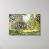 Toile Claude Monet - Paysage : Le Parc Monceau (Recto)