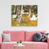 Toile Claude Monet peignant, lisière d'un bois par Sarge (Insitu(Salon))