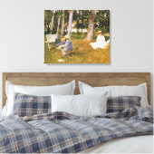 Toile Claude Monet peignant, lisière d'un bois par Sarge (Insitu(Chambre))