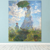 Toile Claude Monet Peinture de dame avec parasol (Insitu (Plancher de Bois))