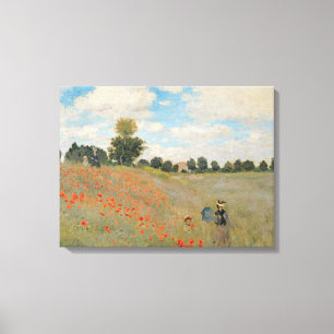 Toile Claude Monet Poppies sauvages, près d'Argenteui