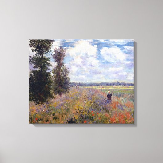 Toile Claude Monet Poppy Fields près d'Argenteuil (Recto)