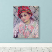 Toile Claude Monet | Portrait de Blanche Hoschede (Insitu (Plancher de Bois))