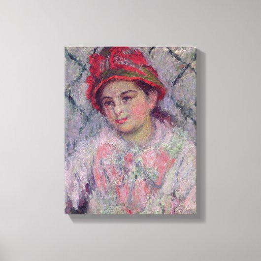 Toile Claude Monet | Portrait de Blanche Hoschede (Recto)