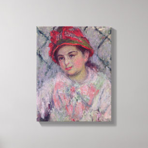 Toile Claude Monet Portrait de Blanche Hoschede