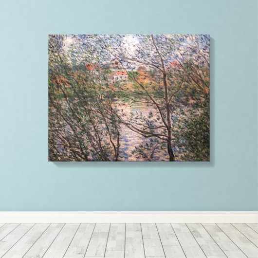Toile Claude Monet - Printemps à travers les branches (Insitu (Plancher de Bois))