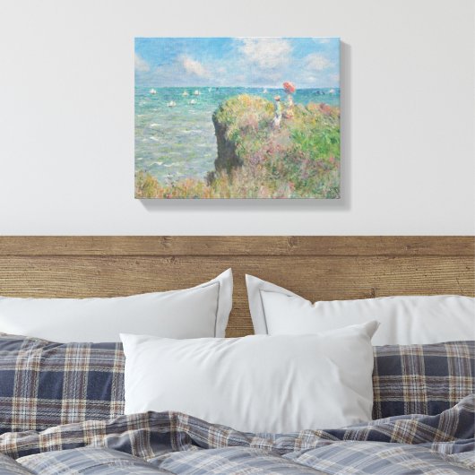 Toile Claude Monet - Promenade Cliff à Pourville (Insitu(Chambre))