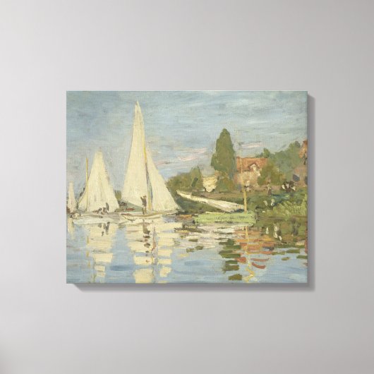 Toile Claude Monet - Regattas à Argenteuil (Recto)