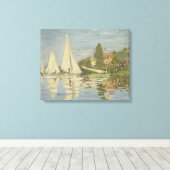 Toile Claude Monet - Regattas à Argenteuil (Insitu (Plancher de Bois))