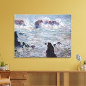 Toile Claude Monet - Tempête au large de la côte Belle-Î (Insitu(Salon))
