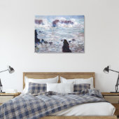 Toile Claude Monet - Tempête au large de la côte Belle-Î (Insitu(Chambre))