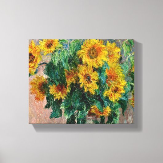 Toile Claude Monet - Tournesols (Recto)