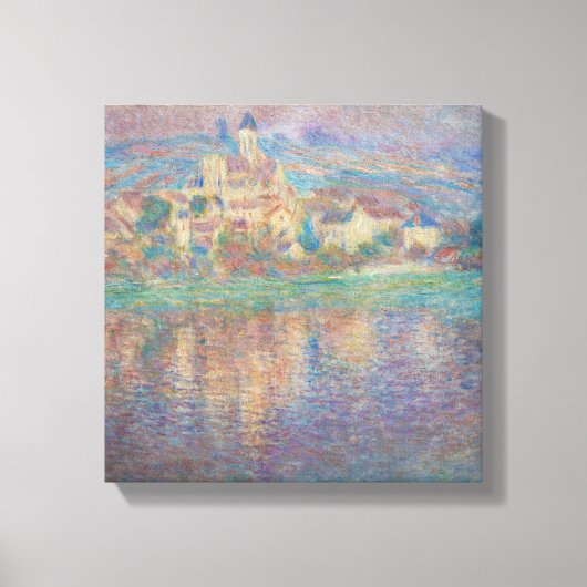 Toile Claude Monet - Vetheuil, Coucher de soleil (Recto)
