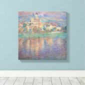 Toile Claude Monet - Vetheuil, Coucher de soleil (Insitu (Plancher de Bois))