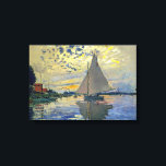 Toile Claude Monet - Voilier au Petit-Gennevilliers<br><div class="desc">Bateau à voile au Petit-Gennevilliers / Voilier au Petit-Gennevilliers - Claude Monet,  1874</div>