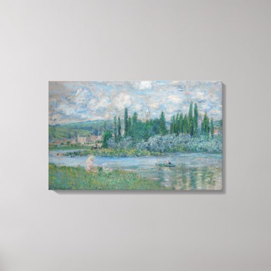 Toile Claude Monet - Vue de Vétheuil-sur-Seine - 1880 (Recto)