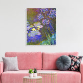 Toile Claude Monet Water Lilies Agapanthus (Insitu(Salon))