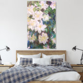 Toile Claude Monet - White Clematis Faux (Insitu(Chambre))