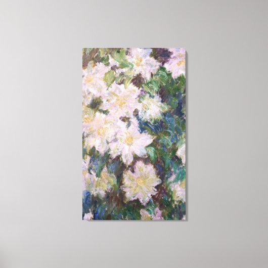 Toile Claude Monet - White Clematis Faux (Recto)