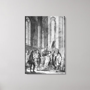 Toile Claudio accusant le héros de l'infidélité