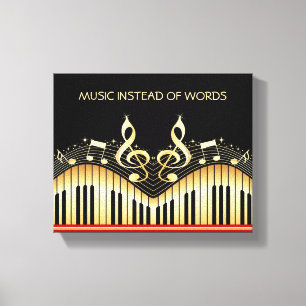 Toile Clavier de musique