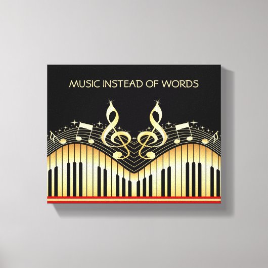 Toile Clavier de musique (Recto)