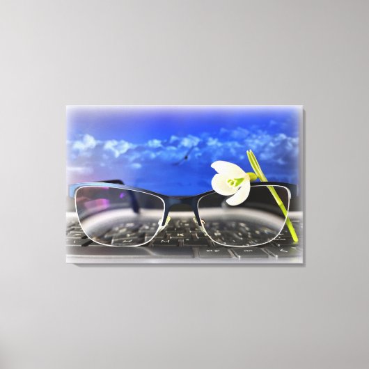 Toile Clavier des lunettes de neige (Recto)