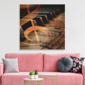 Toile Clavier pianiste (Insitu(Salon))