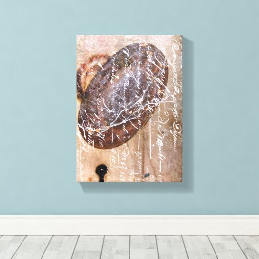 Toile Clavier vintage (Insitu (Plancher de Bois))