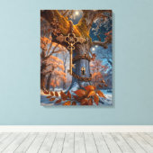 Toile Clé pour - Déverrouiller les saisons (Insitu (Plancher de Bois))