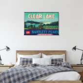Toile Clear Lake Pear Crate LabelLake County, CA (Insitu(Chambre))