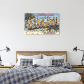 Toile Clearwater, Floride - Grandes Lettres Scènes 2 (Insitu(Chambre))