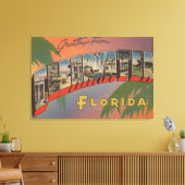 Toile Clearwater, Floride - Grandes Lettres Scènes 3 (Insitu(Salon))