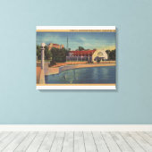 Toile Clearwater, Floride - Vue de la municipalité (Insitu (Plancher de Bois))