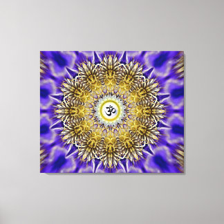 Toile Clematis Om Mandala Imprimé