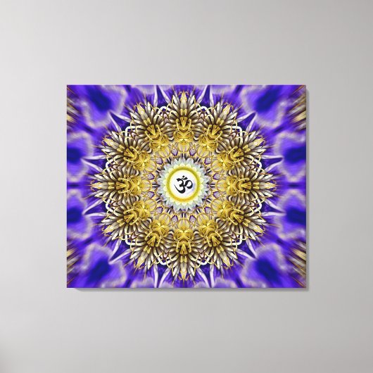 Toile Clematis Om Mandala Imprimé (Recto)