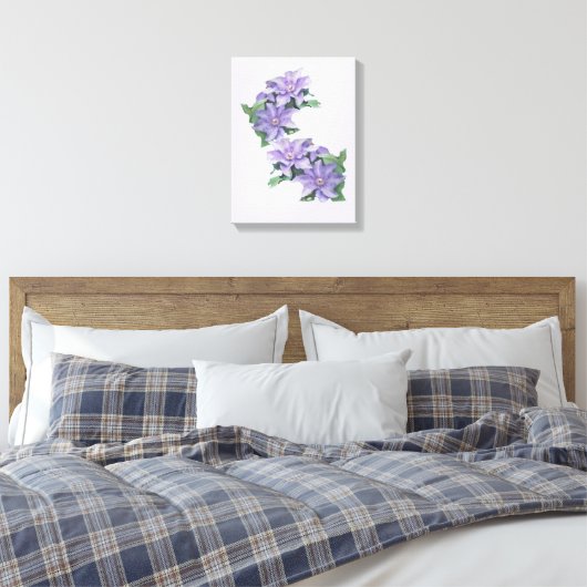 Toile Clematis violet (Insitu(Chambre))