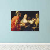 Toile Cléopâtre montrant Octavius buste de Julius (Insitu (Plancher de Bois))