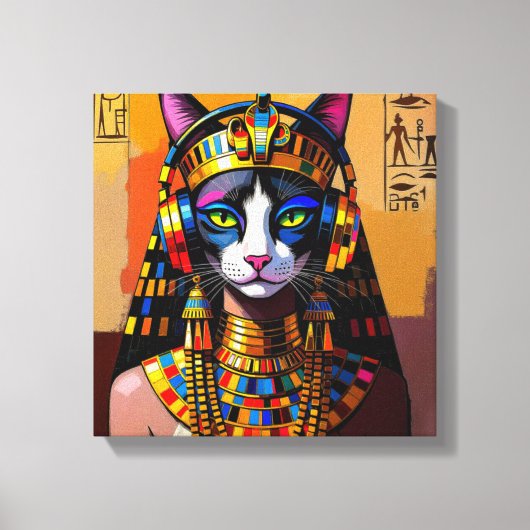 TOILE CLÉOPÂTRE REINE DU NIL-SPHINX CHAT (Recto)