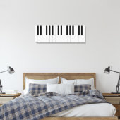Toile Clés de piano classique noir et blanc (Insitu(Chambre))