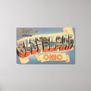 Toile Cleveland, Ohio - grandes scènes de lettre