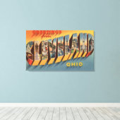 Toile Cleveland, Ohio - Scènes de grandes lettres 2 (Insitu (Plancher de Bois))