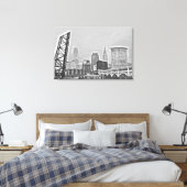 Toile Clic Cleveland River View Skyline (Insitu(Chambre))